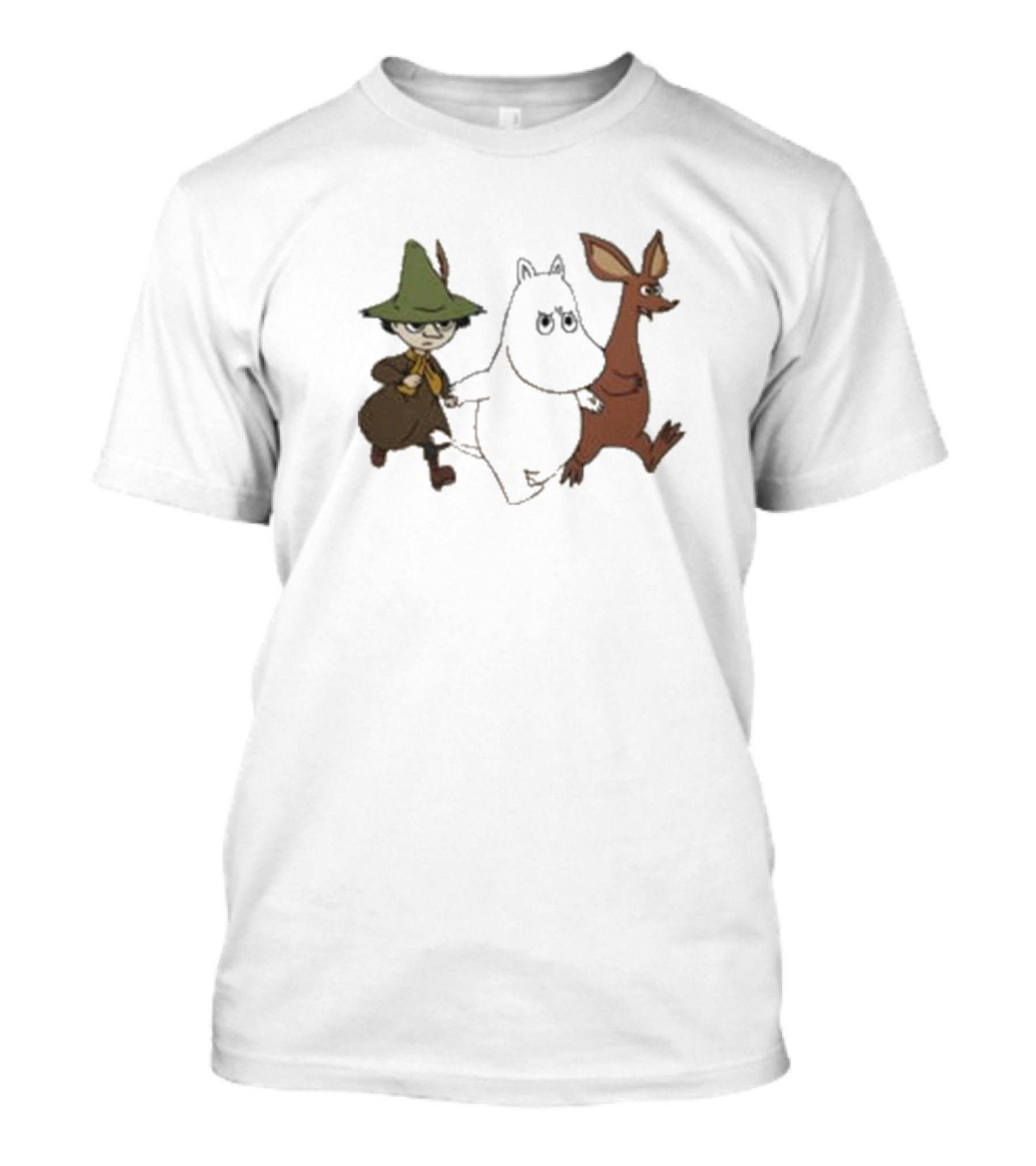 Bjork Moomin Sniff Snufkin Characters T-Shirt