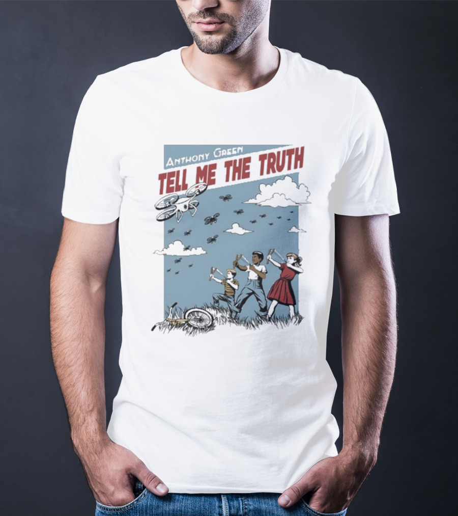 Anthony Green Tell Me The Truth Kids Running From Insects T-Shirt