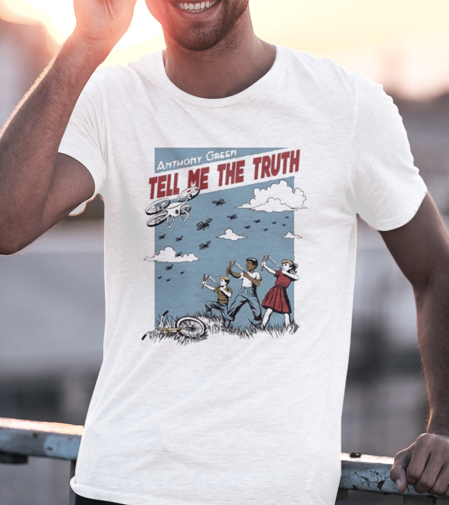 Anthony Green Tell Me The Truth Kids Running From Insects T-Shirt