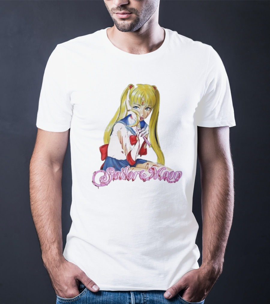 Bl00dina Sailor Moon Anime Mirror And Lipstick T-Shirt