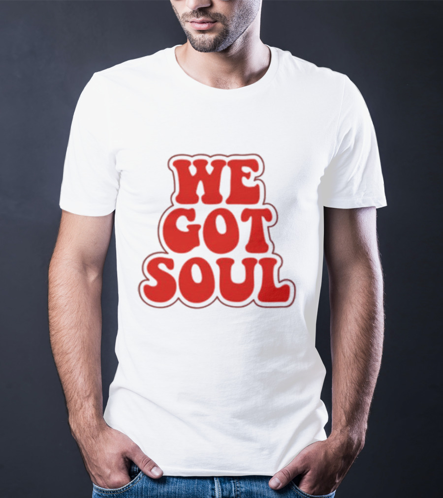 Burna Boy We Got Soul Retro Red Text Style T-Shirt