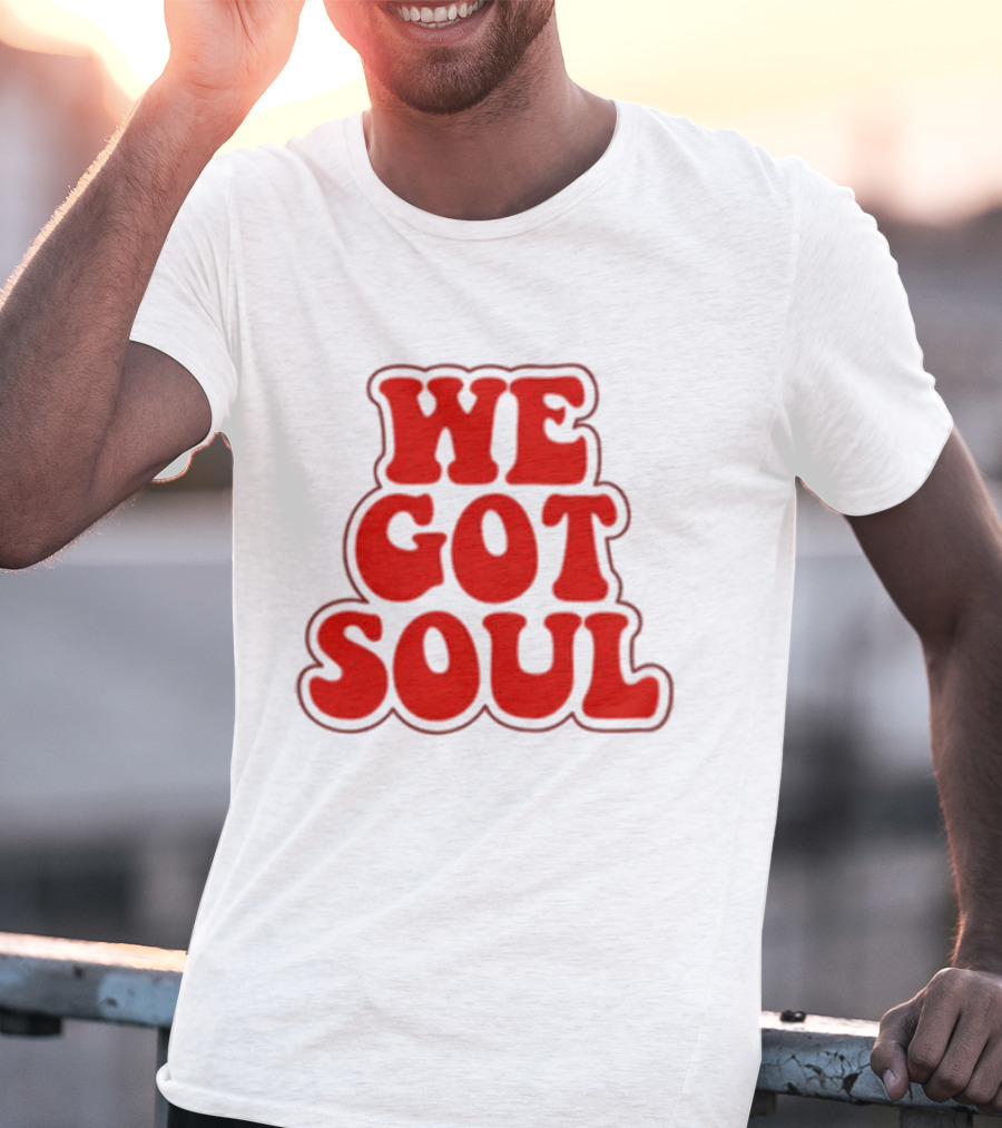 Burna Boy We Got Soul Retro Red Text Style T-Shirt