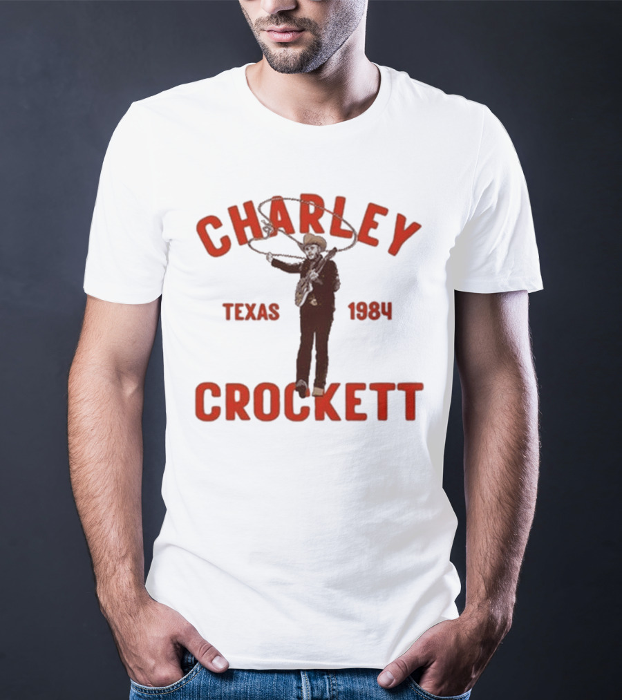 Charley Crockett Texas 1984 Lasso Cowboy T-Shirt