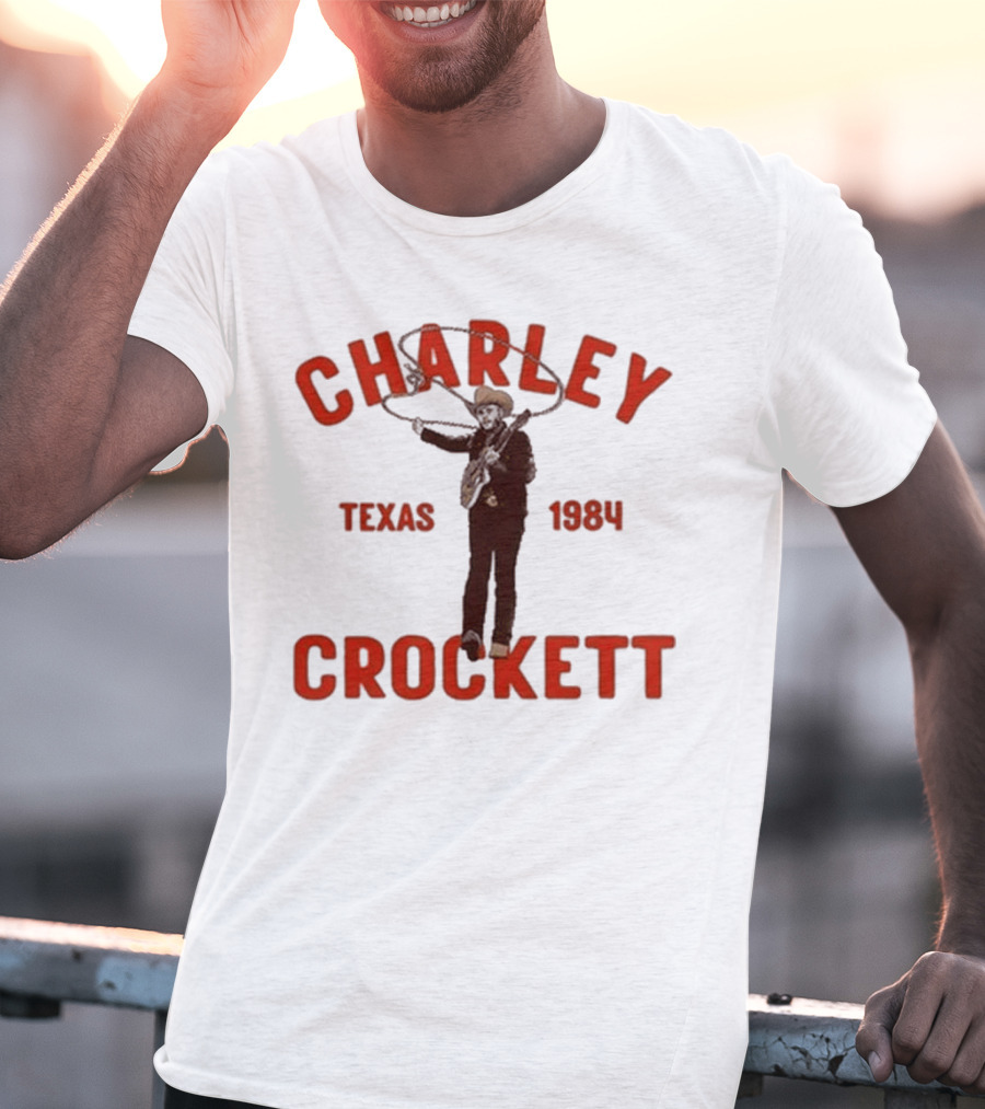 Charley Crockett Texas 1984 Lasso Cowboy T-Shirt