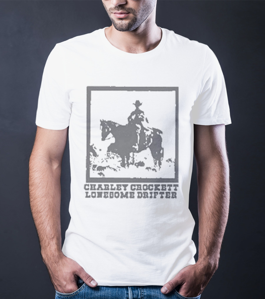 Charley Crockett Lonesome Drifter Cowboy On Horseback T-Shirt