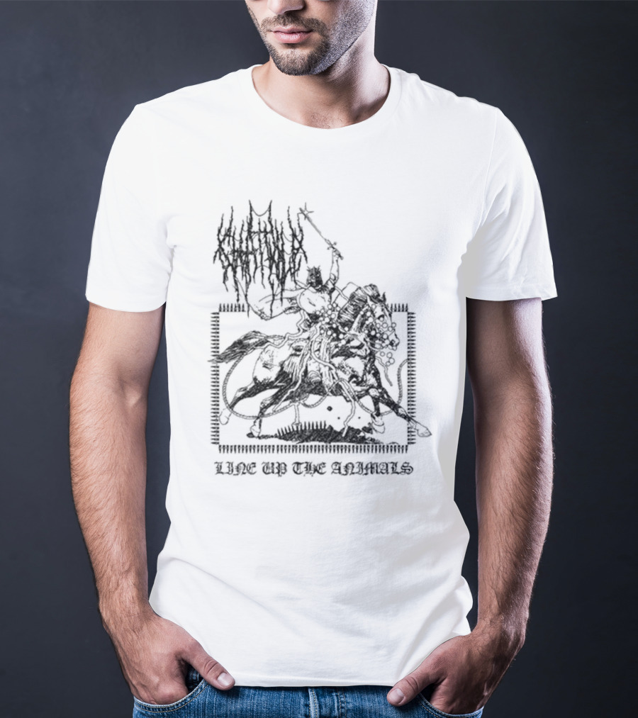 Chat Pile Line Up Looking Out For You Line Up The Animals T-Shirt