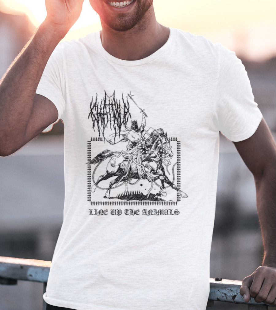 Chat Pile Line Up Looking Out For You Line Up The Animals T-Shirt