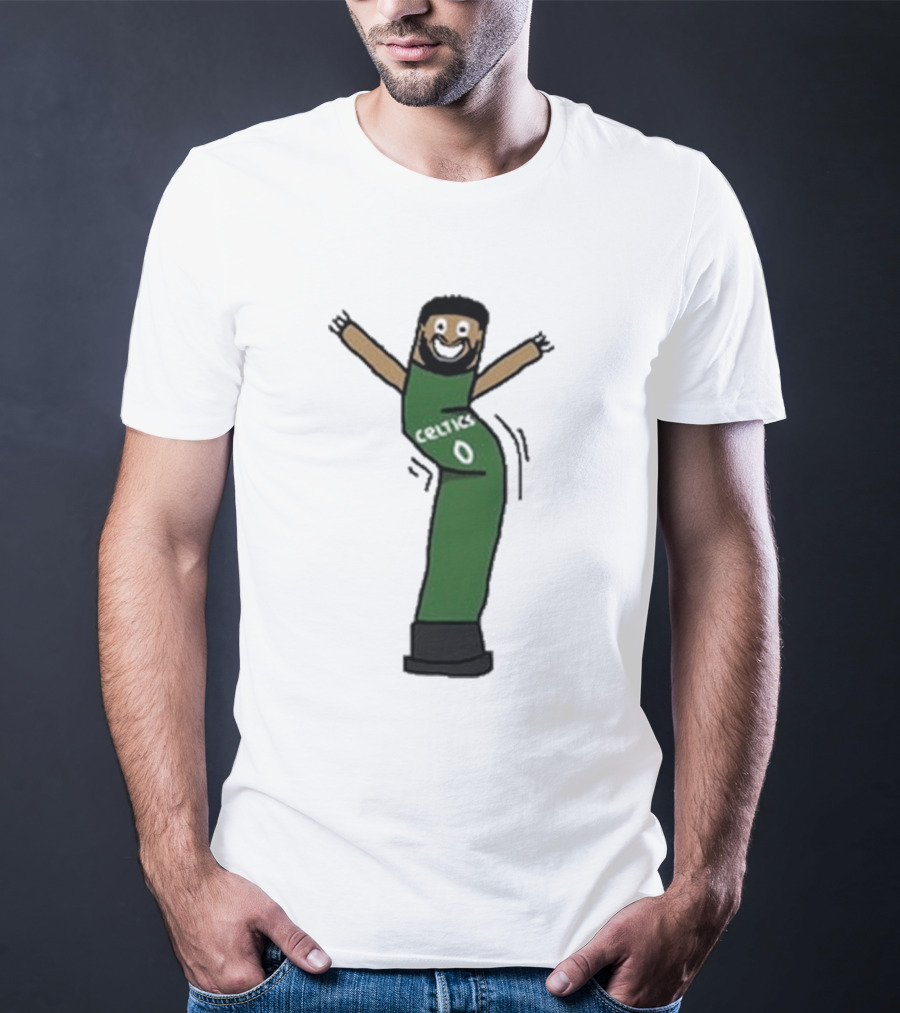 Celtics Jayson Tatum Inflate-Tum Cartoon T-Shirt