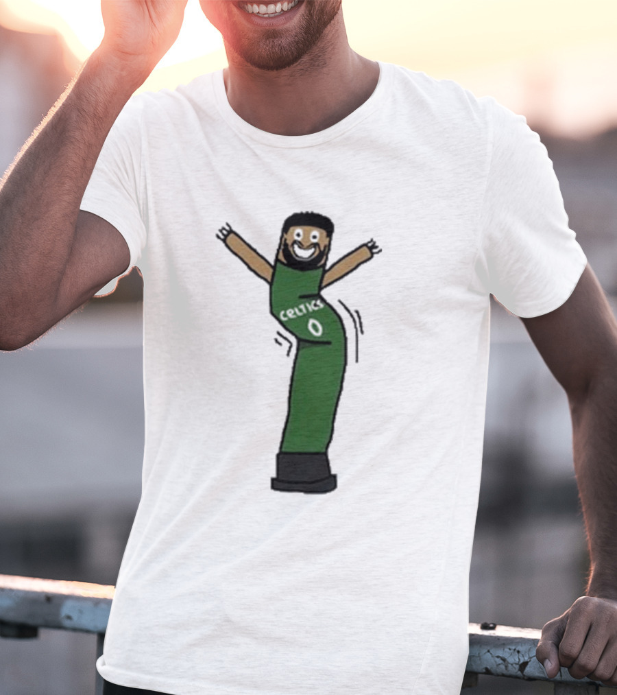 Celtics Jayson Tatum Inflate-Tum Cartoon T-Shirt