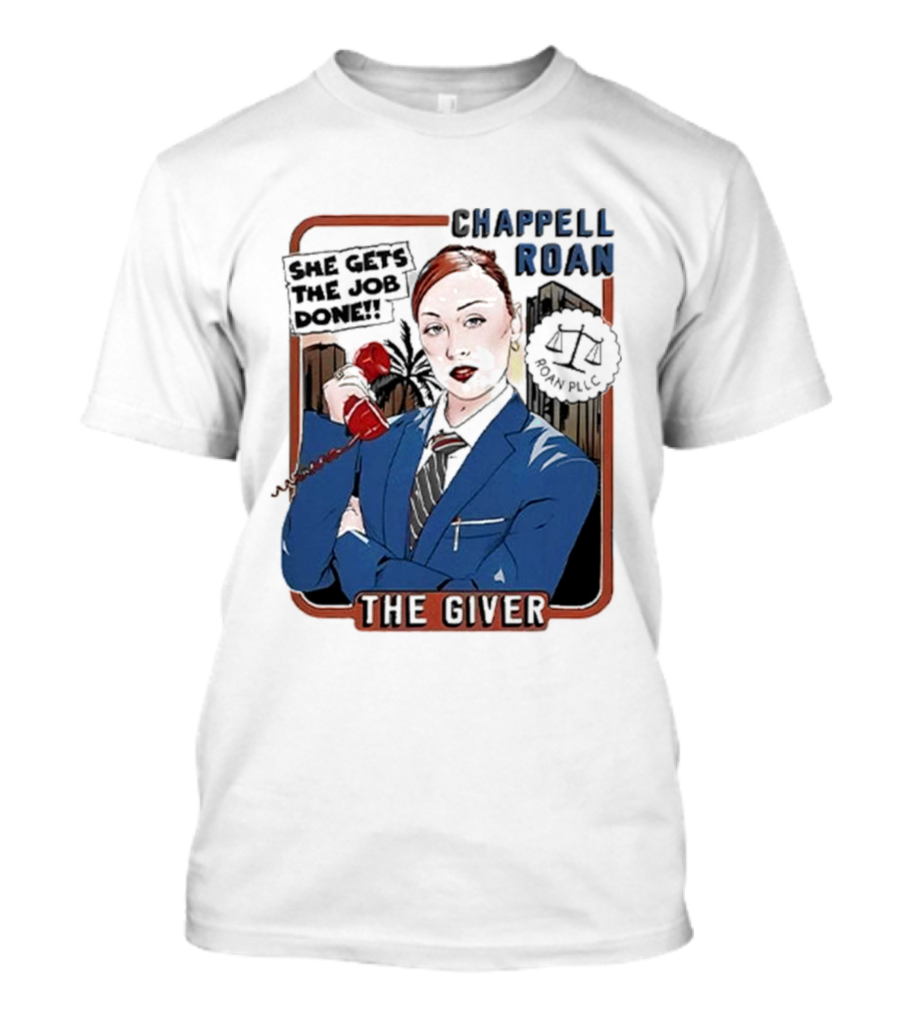 Chappell Roan The Giver Blue Suit Red Rose T-Shirt