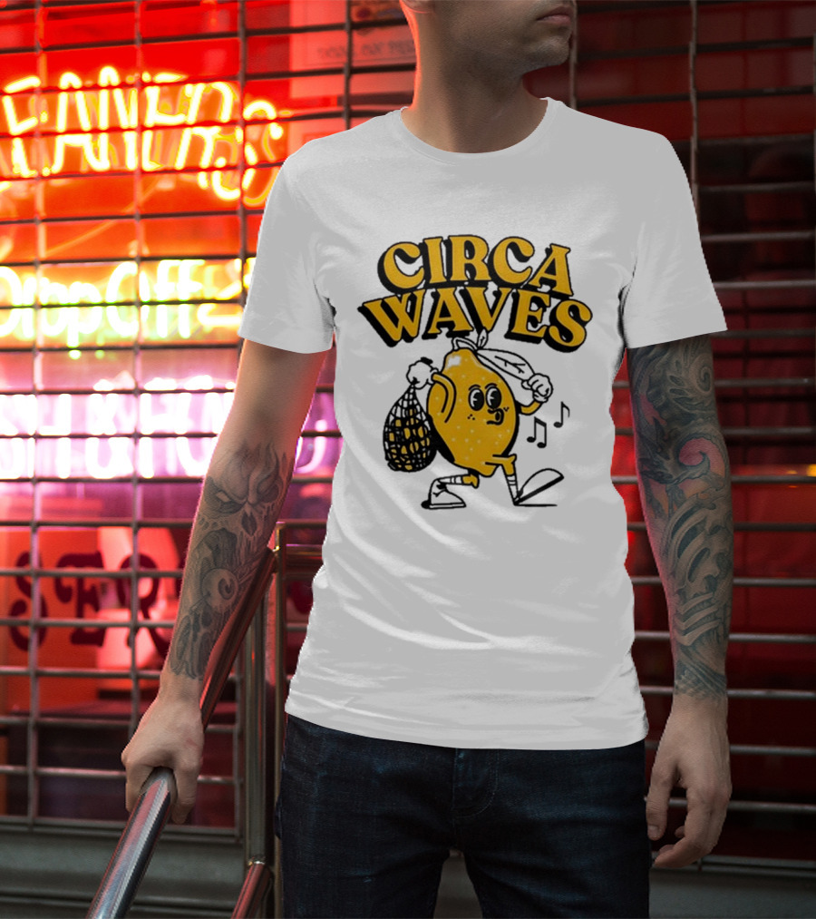 Circa Waves Leroy The Lemon Running Cartoon T-Shirt