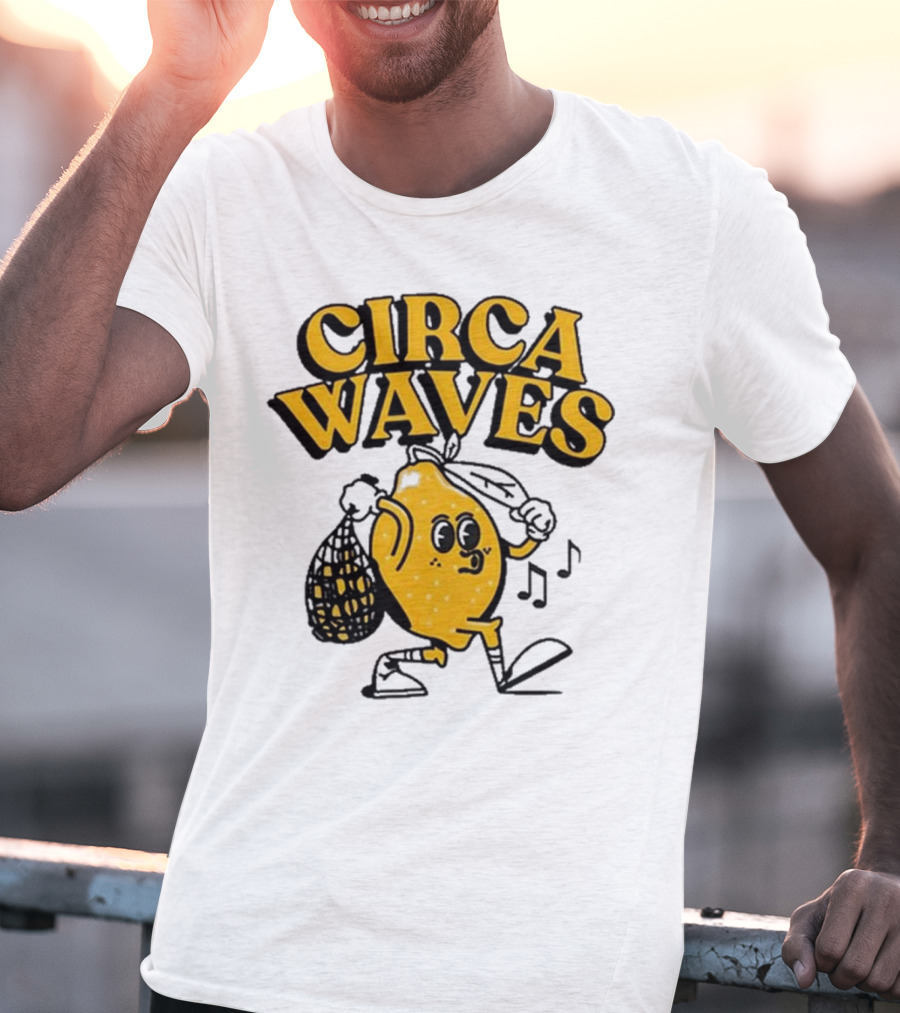 Circa Waves Leroy The Lemon Running Cartoon T-Shirt