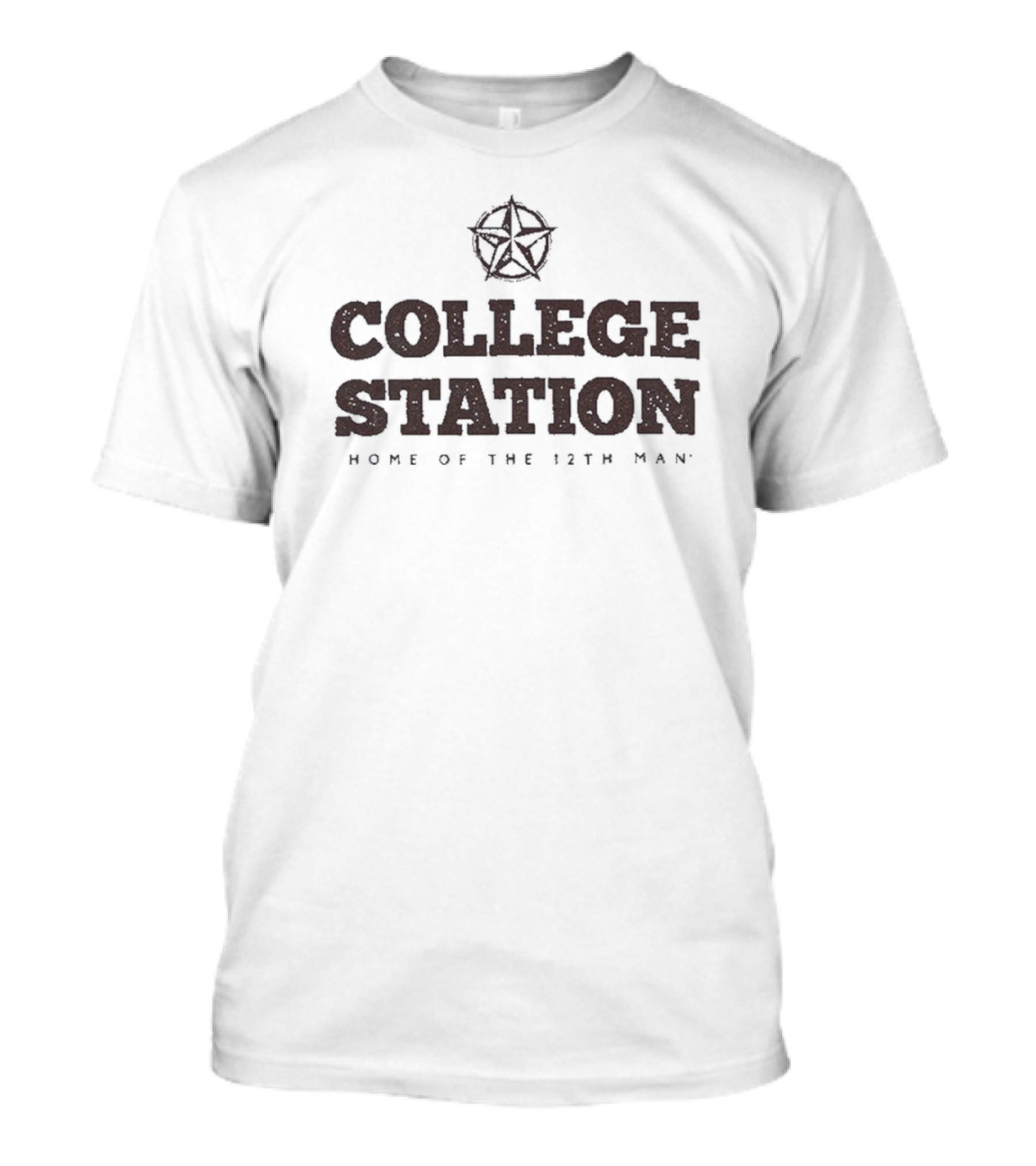 College Station Home Of The 12th Man Star Emblem T-Shirt