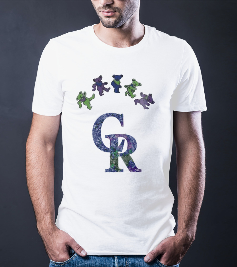 Colorado Rockies Grateful Dead Dancing Bears 2025 T-Shirt