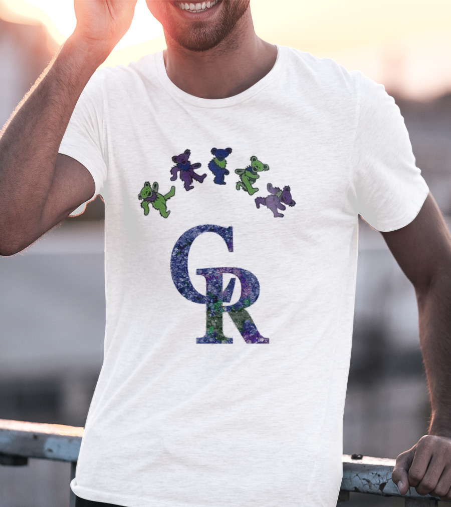 Colorado Rockies Grateful Dead Dancing Bears 2025 T-Shirt