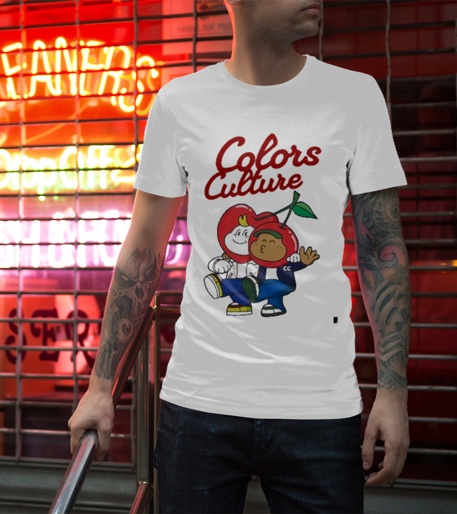 Colors Culture Chubby And Friends Cherry Head Graphic T-Shirt