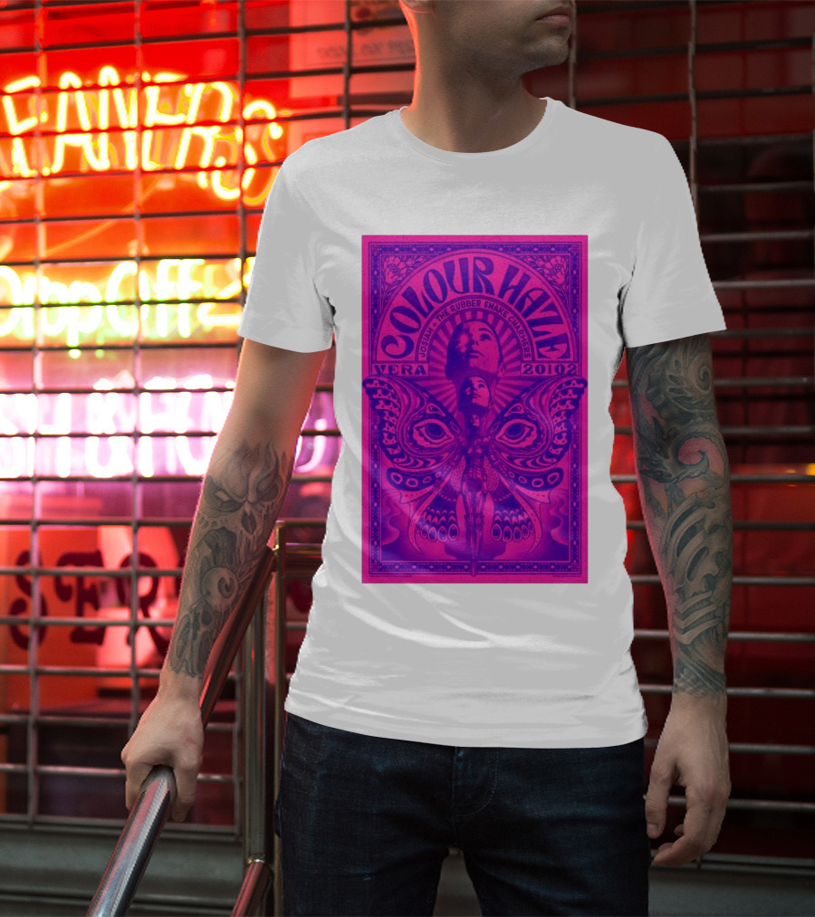 Colour Haze Vera Groningen Netherlands Feb 20 2025 Josiah The Rubber Snake Charmers T-Shirt