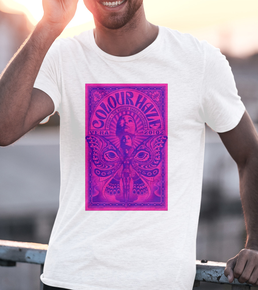 Colour Haze Vera Groningen Netherlands Feb 20 2025 Josiah The Rubber Snake Charmers T-Shirt