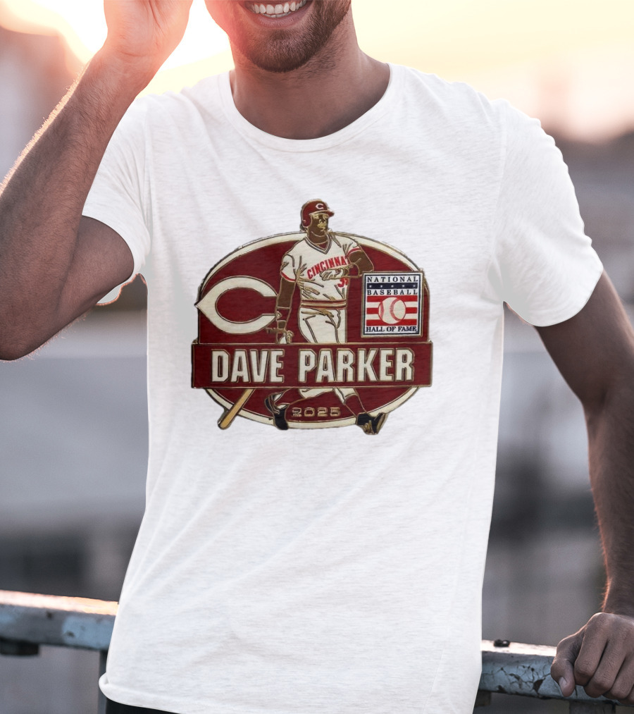 Dave Parker Cincinnati Reds National Baseball Hall Of Fame 2025 Collector’s T-Shirt