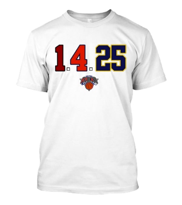 Derrick Rose Numbers 14 25 New York Knicks T-Shirt