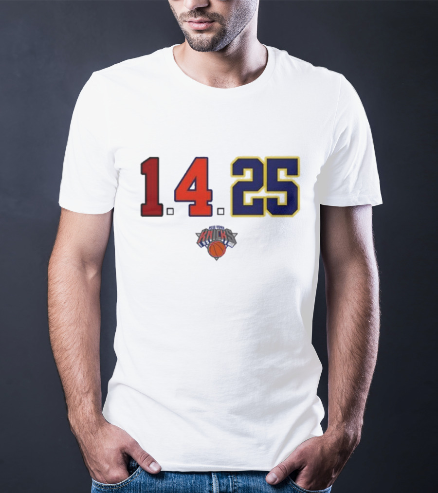 Derrick Rose Numbers 14 25 New York Knicks T-Shirt