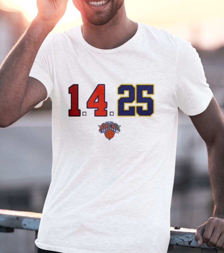 Derrick Rose Numbers 14 25 New York Knicks T-Shirt
