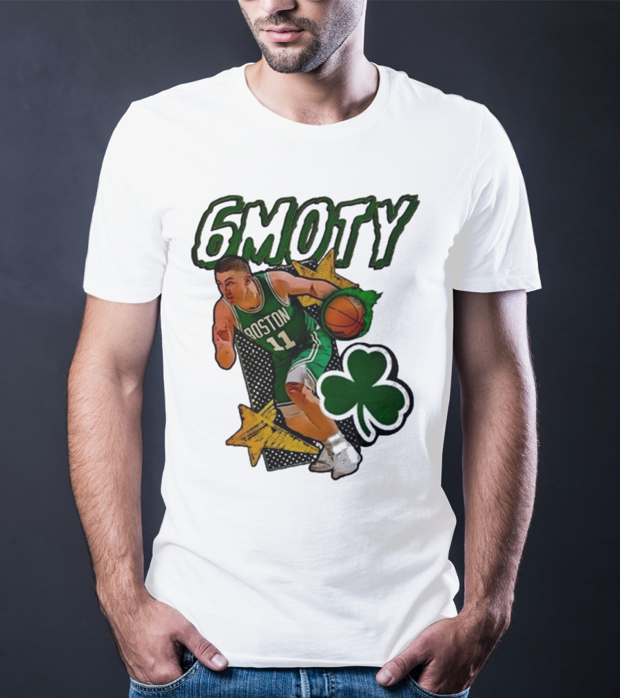 Boston Celtics Derrick White Payton Pritchard 6Moty Shamrock Basketball T-Shirt