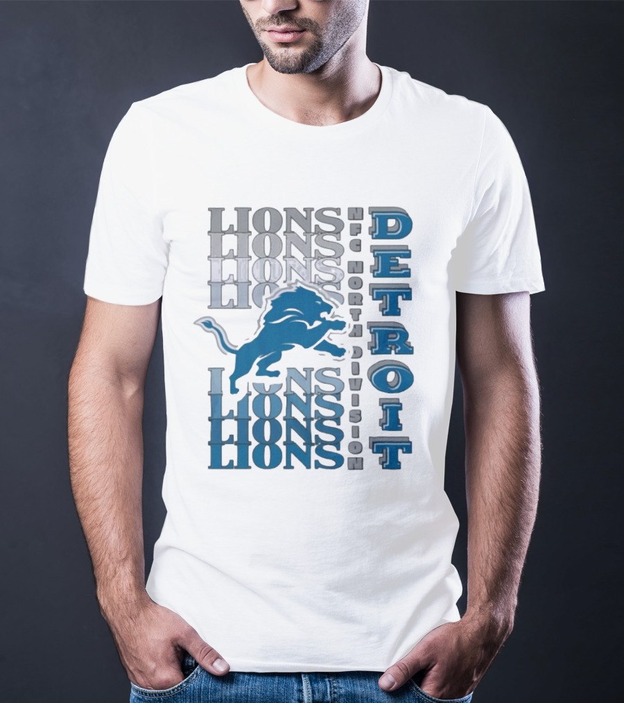Detroit Lions NFC North Division LIONS DETROIT T-Shirt