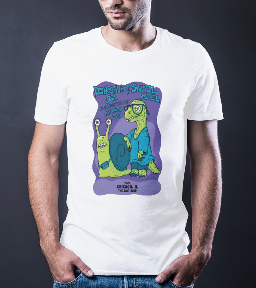 Dinosaur Jr. Snail Mail Summer 2025 Chicago IL The Salt Shed T-Shirt