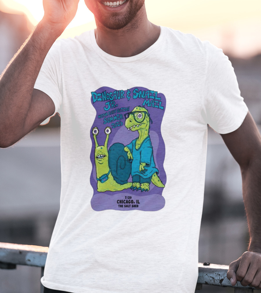 Dinosaur Jr. Snail Mail Summer 2025 Chicago IL The Salt Shed T-Shirt