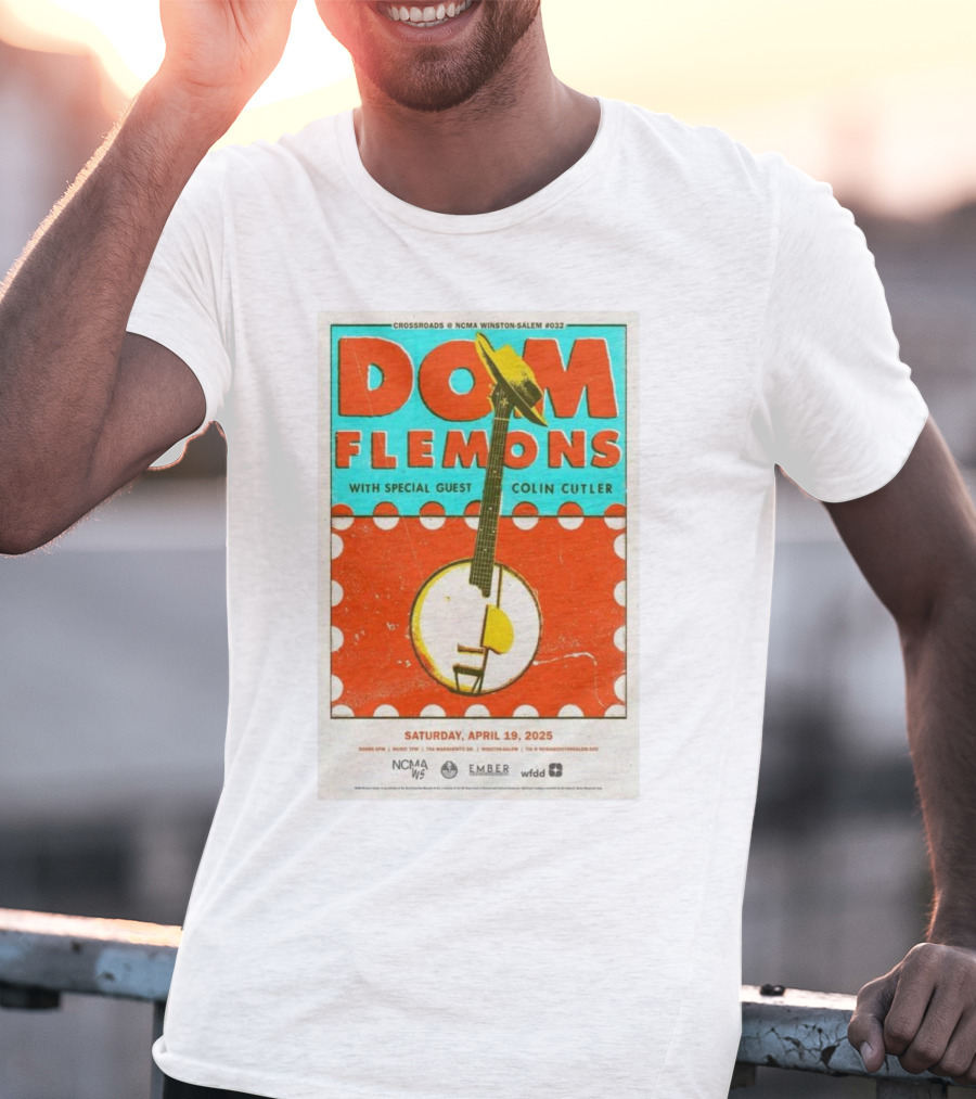 Dom Flemons With Special Guest Colin Cutler Crossroads NCMA Winston-Salem April 19 2025 T-Shirt