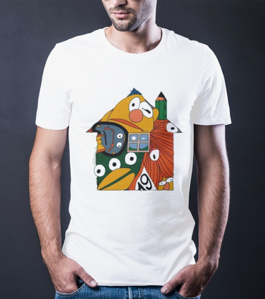 Don’t Hug Me I’m Scared And Pencil Characters T-Shirt