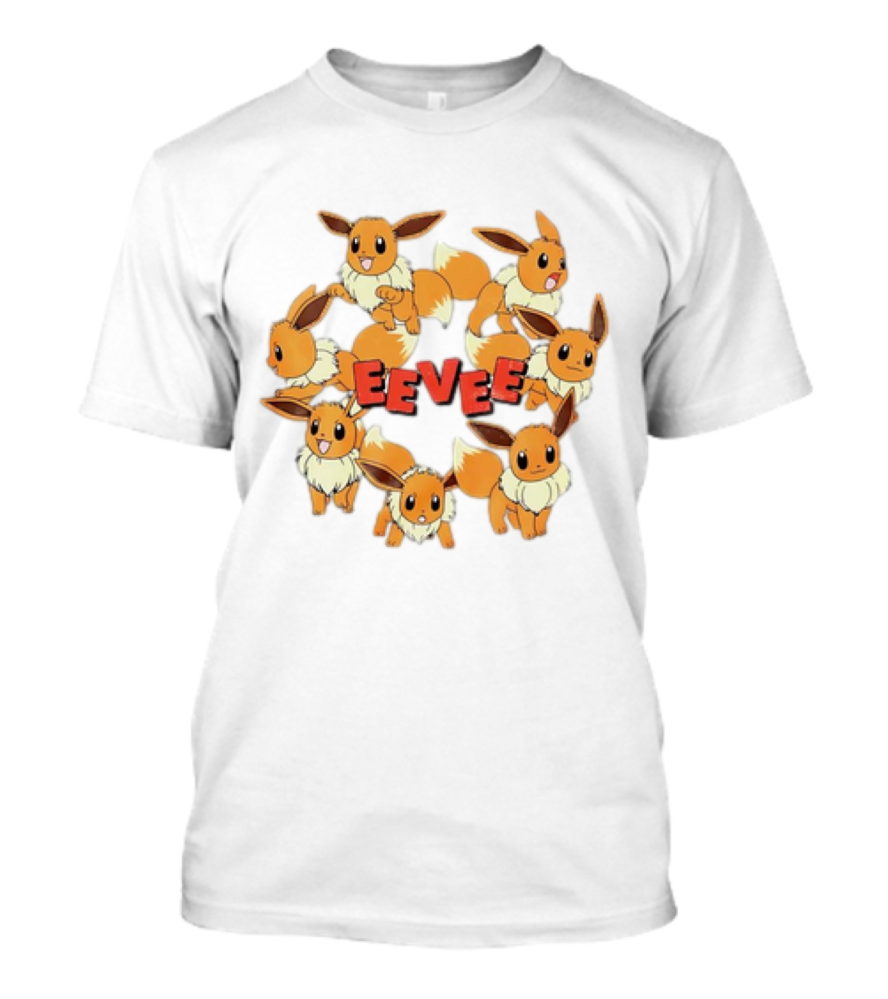 Eevee Pokemon Collage Cartoon Vintage Collection T-Shirt