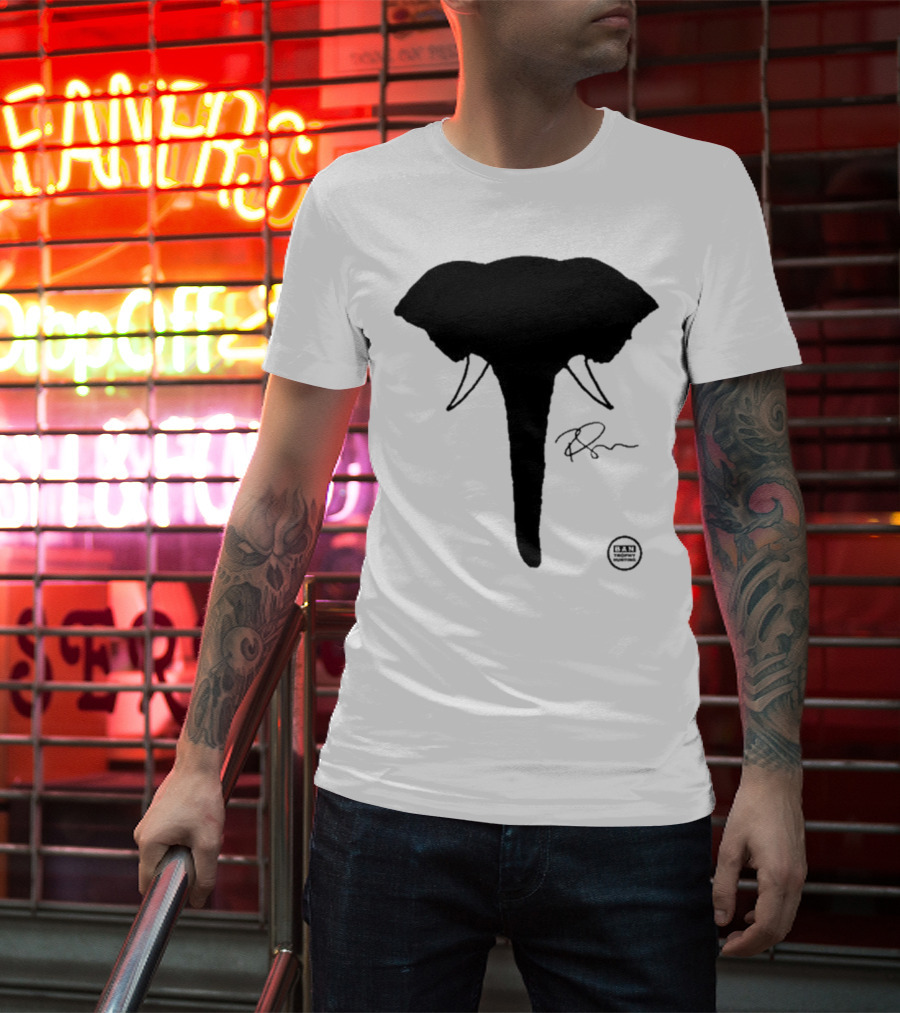 Ricky Gervais Elephant Silhouette T-Shirt