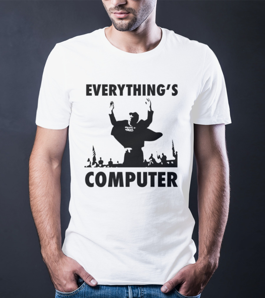 Elon Musk Raise His Hands Up Everything’s Computer T-Shirt