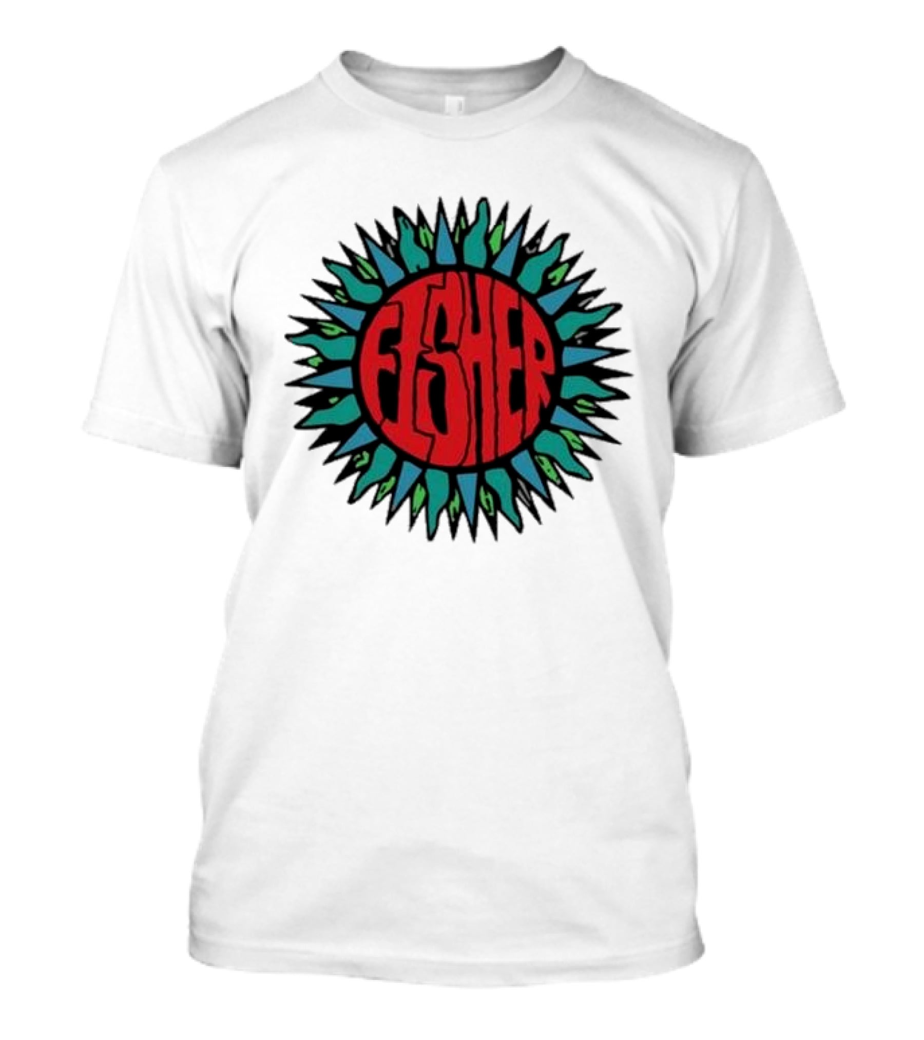 Fisher Sunburst Soak Up The Sun Colorful Vibes T-Shirt