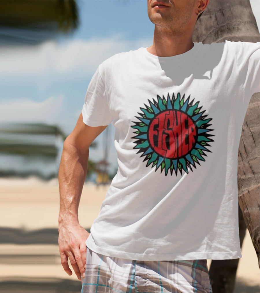 Fisher Sunburst Soak Up The Sun Colorful Vibes T-Shirt