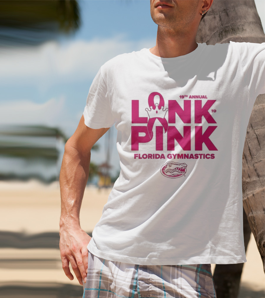 Florida Gators Gymnastics 17th Annual Link To Pink Breast Cancer Awareness Event T-Shirt