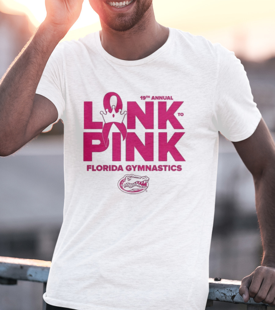 Florida Gators Gymnastics 17th Annual Link To Pink Breast Cancer Awareness Event T-Shirt