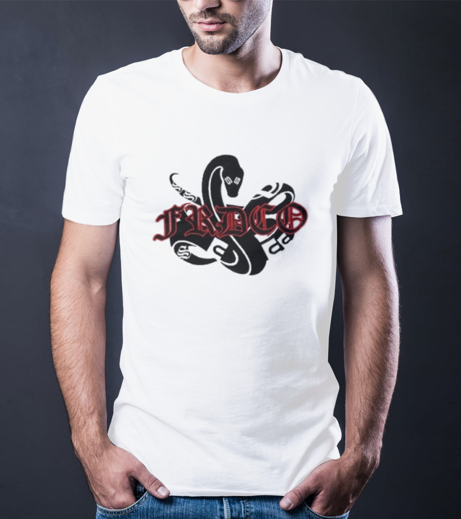 FRDCO Endless Stone Wash Embroidery Snake T-Shirt