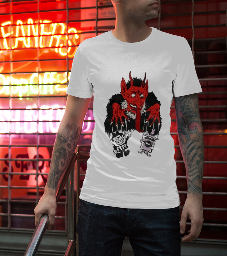 FTP Krampus Devil Puppet Master With FTP Characters T-Shirt