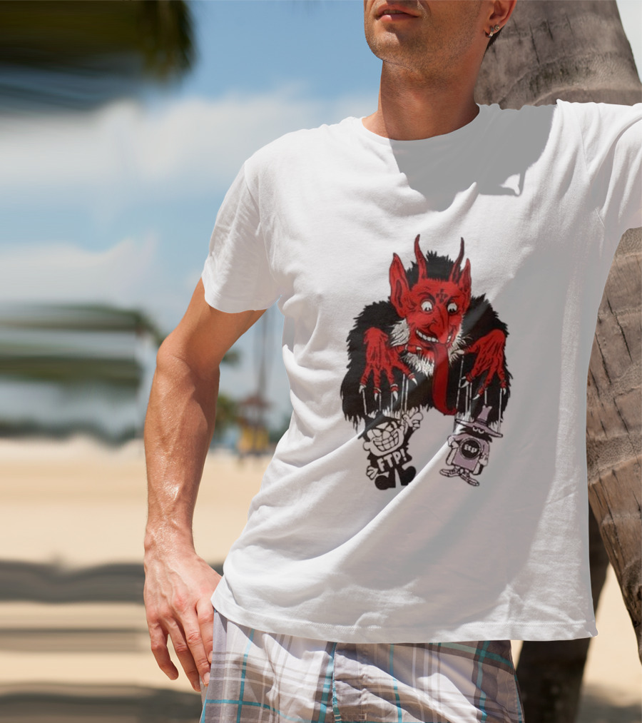 FTP Krampus Devil Puppet Master With FTP Characters T-Shirt