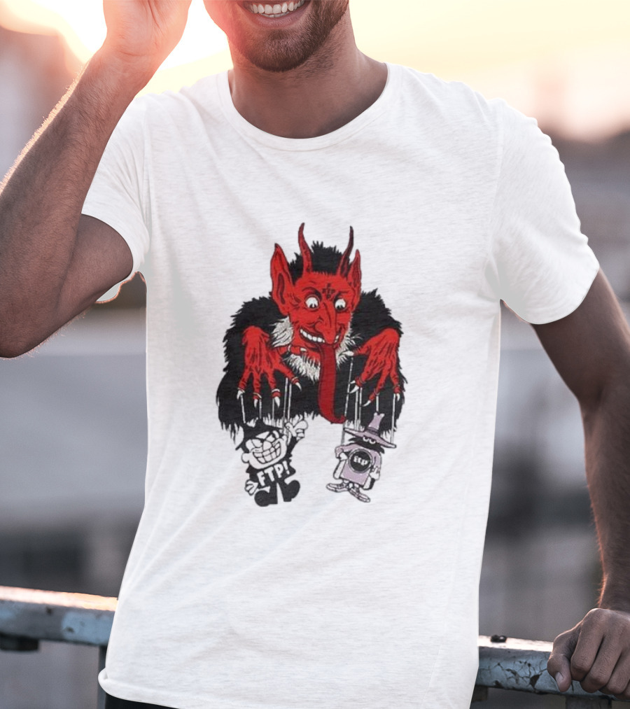 FTP Krampus Devil Puppet Master With FTP Characters T-Shirt