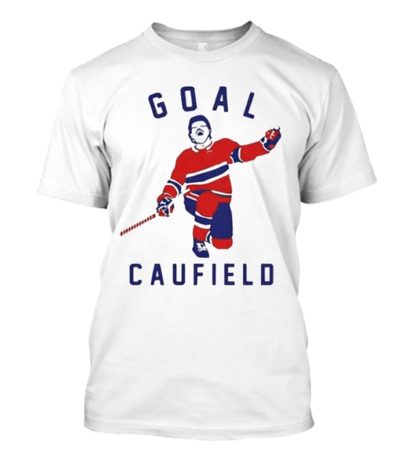 Goal Caufield Hockey Player Celebration T-Shirt