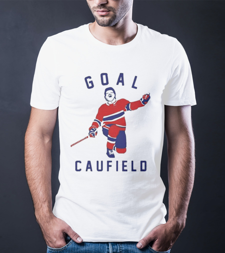 Goal Caufield Hockey Player Celebration T-Shirt