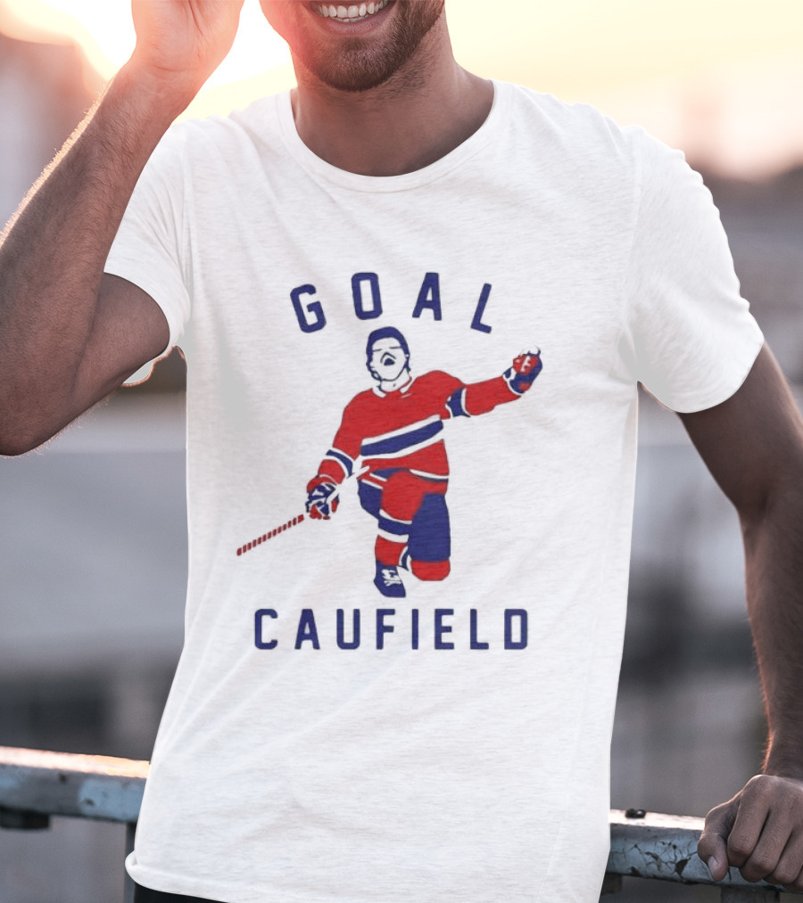 Goal Caufield Hockey Player Celebration T-Shirt