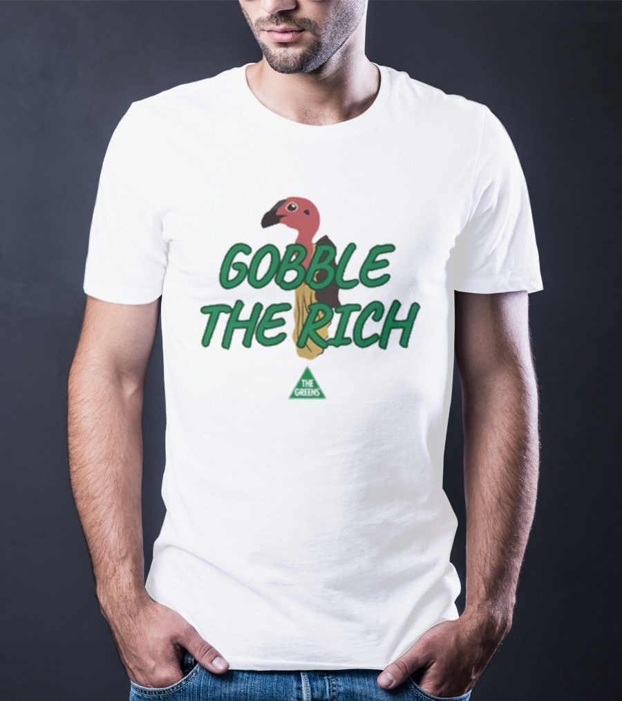 Gobble The Rich Vulture Illustration T-Shirt