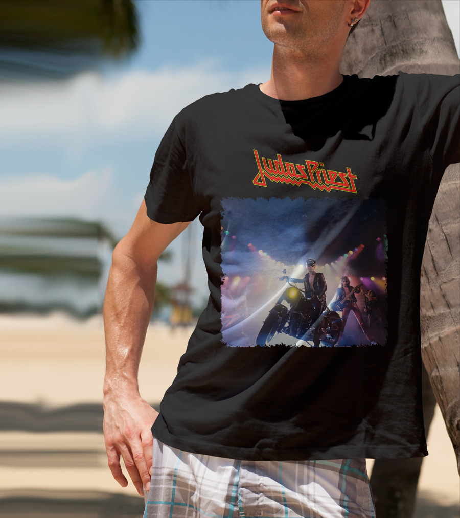 Judas Priest Unleashed In The East Motorcycle Concert Scene T-Shirt