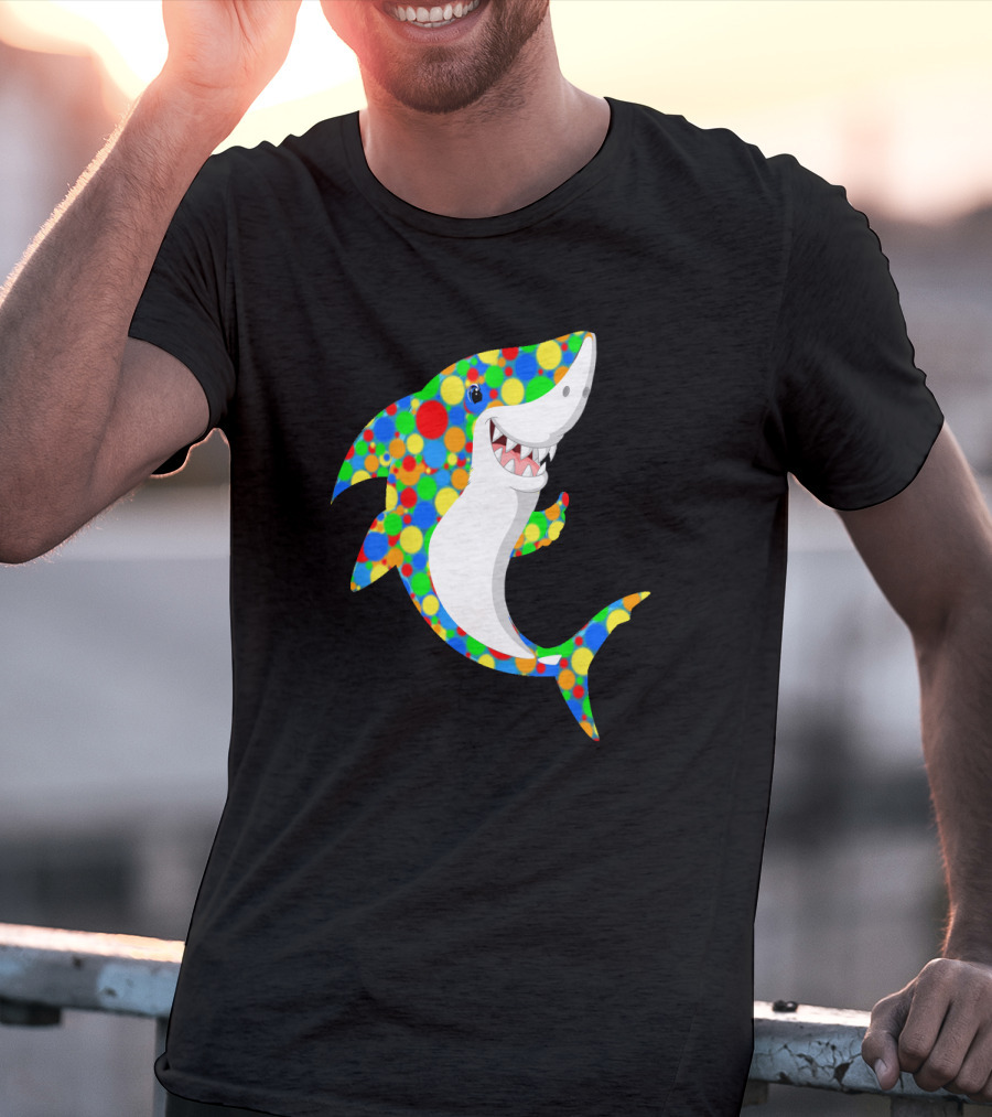 Polka Dot Shark Celebration For International Dot Day T-Shirt