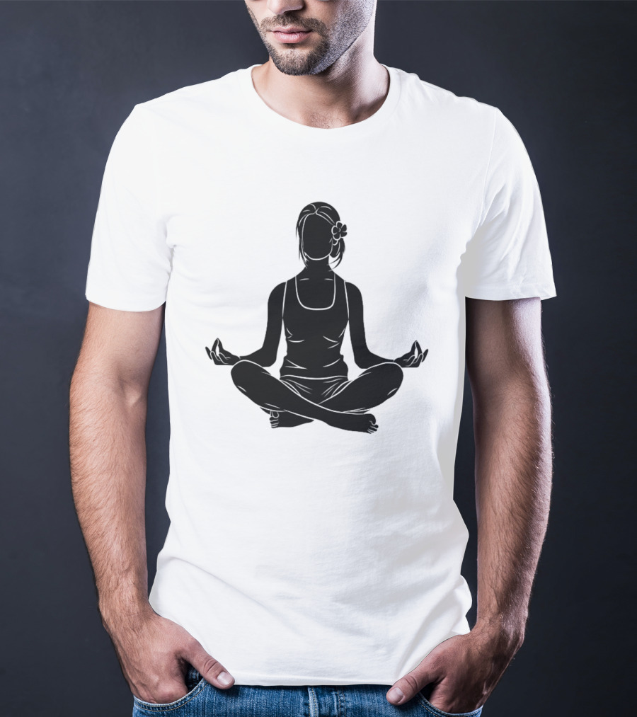 Namast'ay Home Get High Weed Yoga Meditation Pose T-Shirt